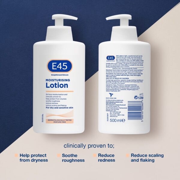 E45 moisturizing lotion 500ml