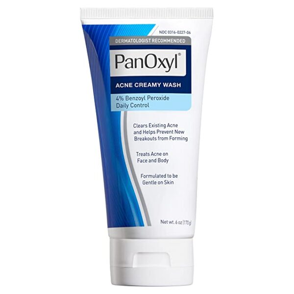 Panoxyl acne creamy wash 4% benzoyl peroxide Daily control