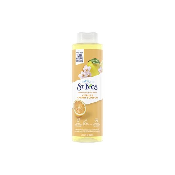 St Ives energizing body wash citrus & cherry blossom 650ml