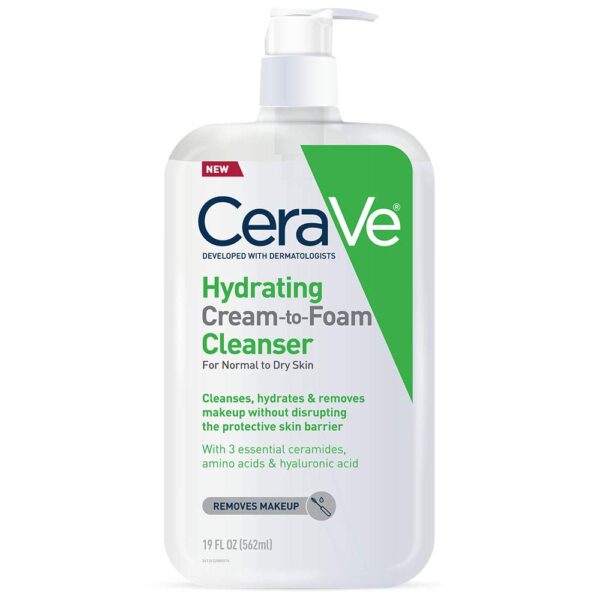 Cerave hydrating cream to foam cleanser 19oz