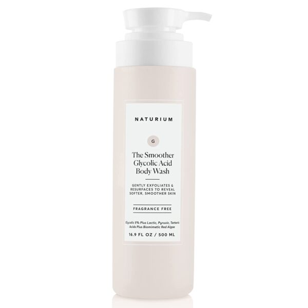 Naturium the smoother glycolic acid exfoliating body wash