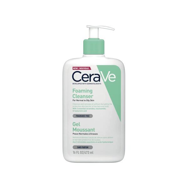 Cerave foaming cleanser gel moussant 16oz 473ml