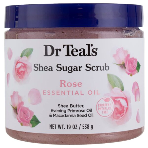 Dr teals Shea sugar scrub, Rose essence oil 538g
