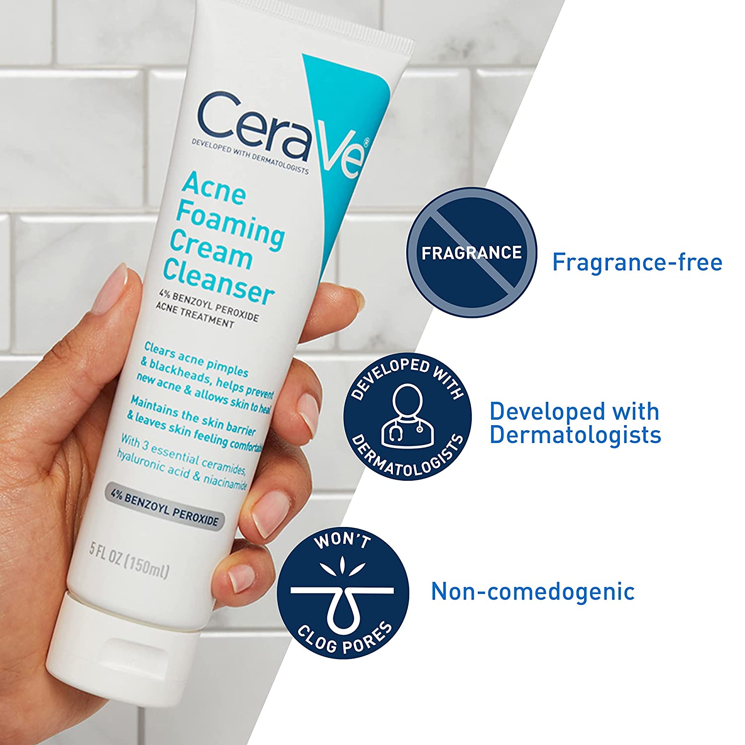 Cerave acne foaming cream cleanser 150ml