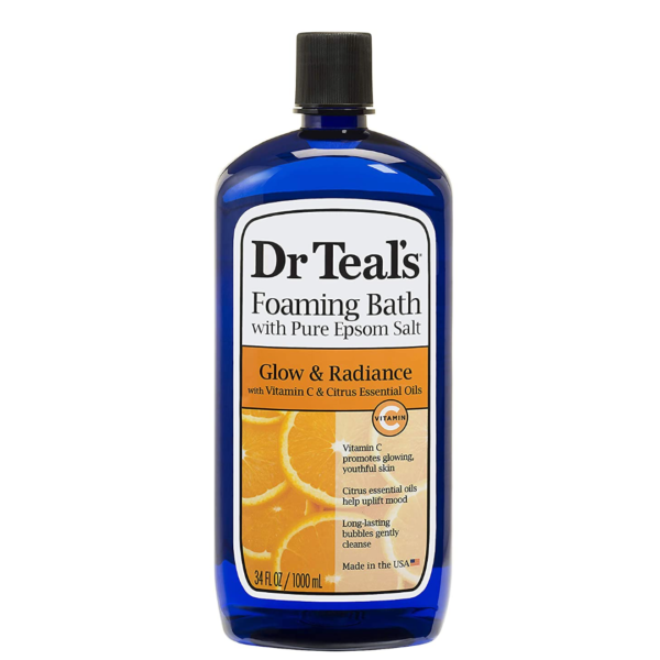 Dr teals Foaming bath with pure epsom salt glow & radiance 1000ml