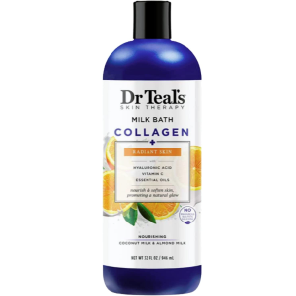 Dr teals skin therapy milk bath collagen ( radiant skin ) 946ml
