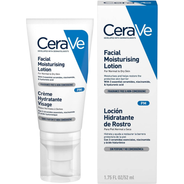 Cerave facial moisturizing lotion pm ( uk version) 52ml