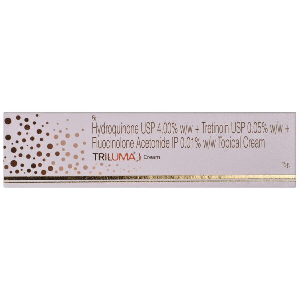 TRILUMA ( hydroquinone usp 4% w/w + Tretinoin usp 0.05% w/w + flucinolone Acetonide IP 0.01% w/w Topical Cream 15g