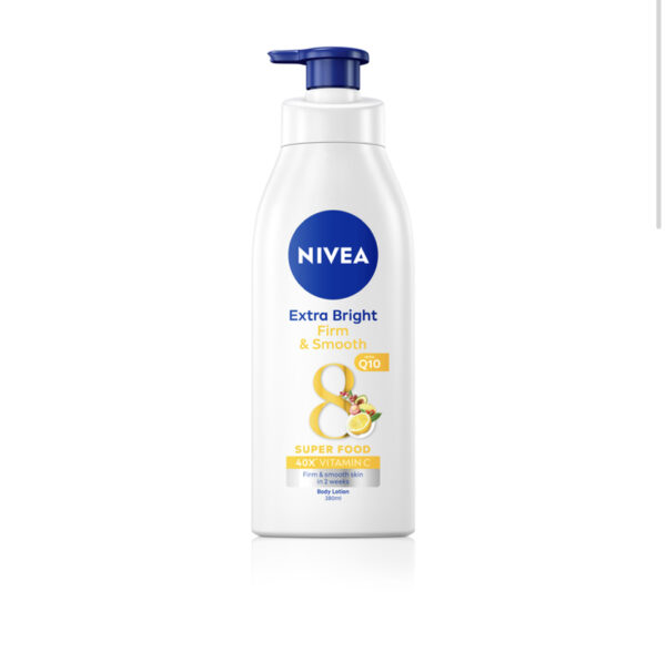 NIVEA EXTRA BRIGHT Firm&Smooth with Q10 Super food Lotion 380ML