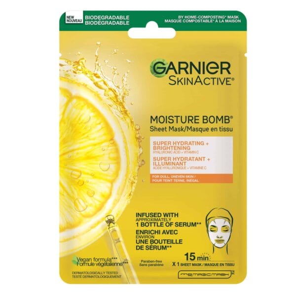 Garnier SkinActive Moisture Bomb Vitamin c Sheet Mask