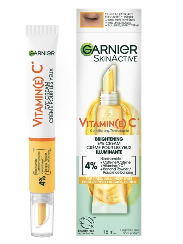 Garnier SkinActive, Brightening Eye Cream, Vitamin C