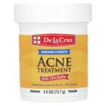 De La Cruz 10% Sulfur Ointment Acne Medication, Max Strength 2.6 OZ
